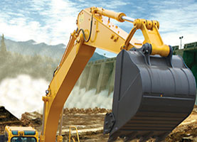 Small excavator construction